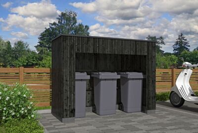 Containerberging Brooklyn Zwart - 219x99cm