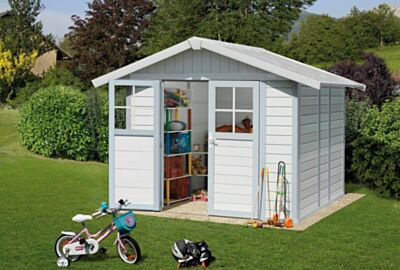 Kunststof- tuinhuis-Grosfillex- Deco 4,9m2