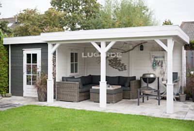 Lugarde tuinhuis PR26 - 300x660cm - 28mm