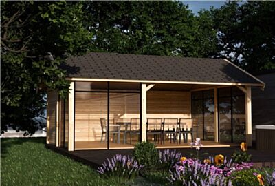 Lugarde tuinhuis PSL6 - Douglas - 622x436cm