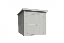 8711615182747-Tuinhuis-Blokhut-Sara 200x250 Platinum Grey