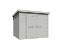 8711615182822-1060185-Tuinhuis-Blokhut-Mila 250x250 Platinum Grey